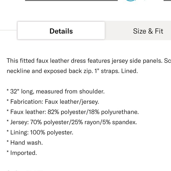 Free People Vegan Leather Fitted Bodycon Dress - Picture 6 of 7